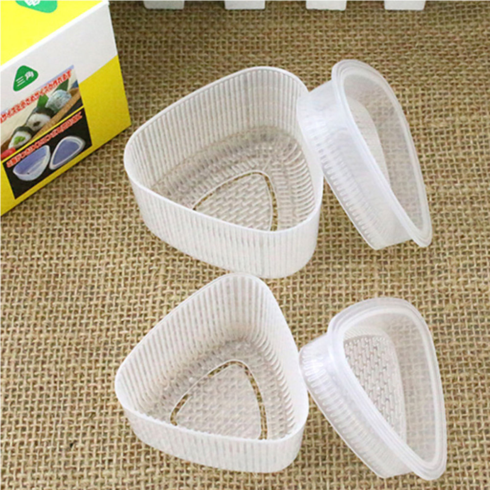 Sushi Making Kit - 4Pcs Sushi Mold Set Triangle Rice