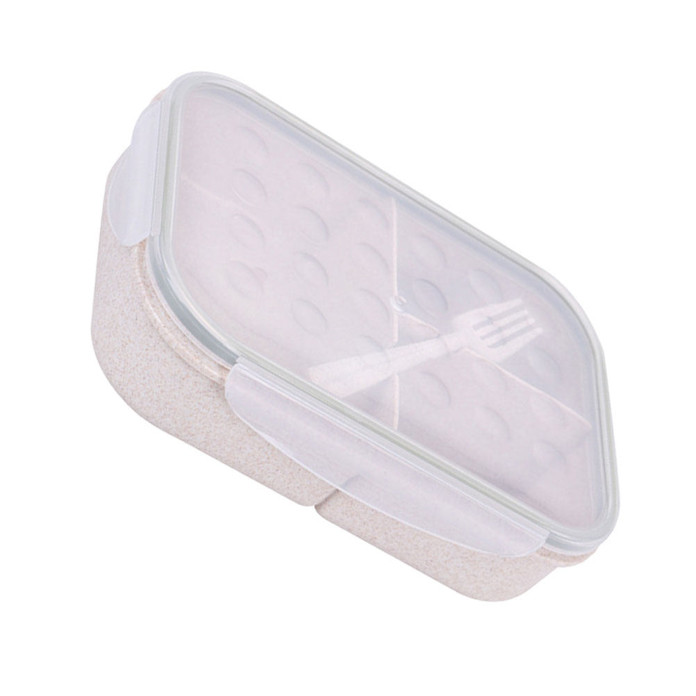 1Set Straw Divided Lunch Box P - Bento Box ulasan dan harga