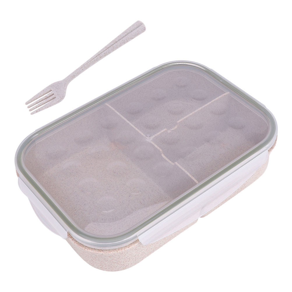 1Set Straw Divided Lunch Box P - Bento Box ulasan dan harga