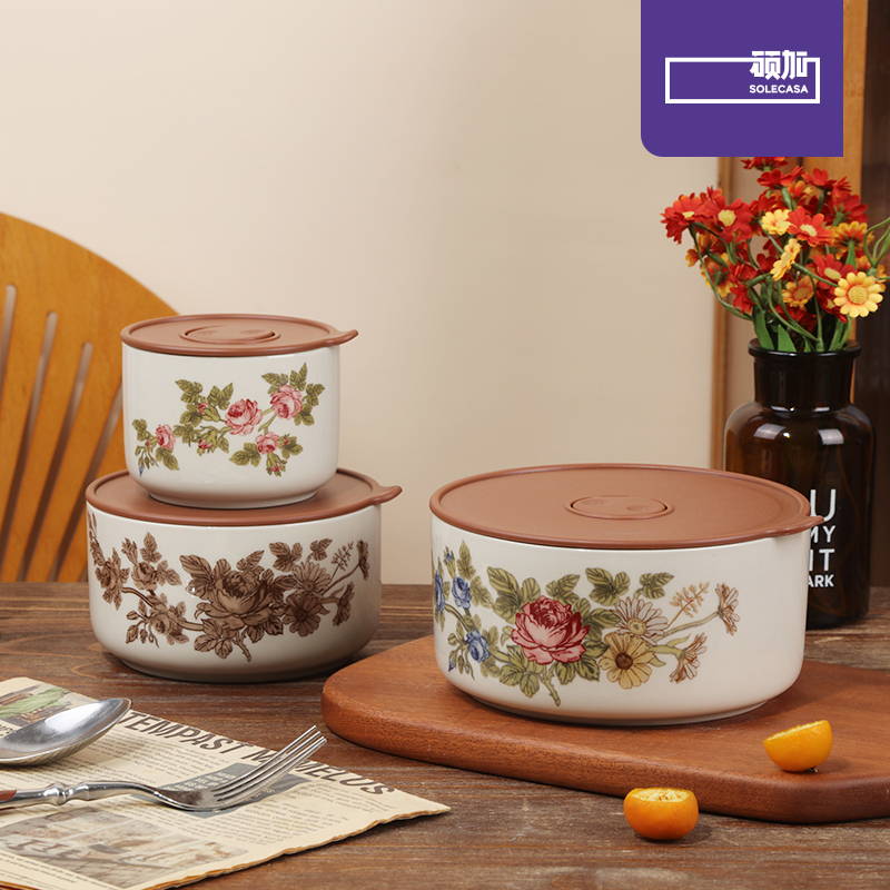 SOLECASA Elegant Rose Pattern  - Bento Box ulasan dan harga