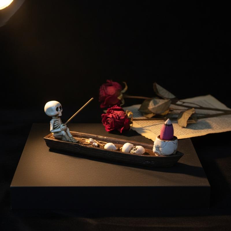 Skull Boat Incense Holder Dura - Incense Holder ulasan dan harga