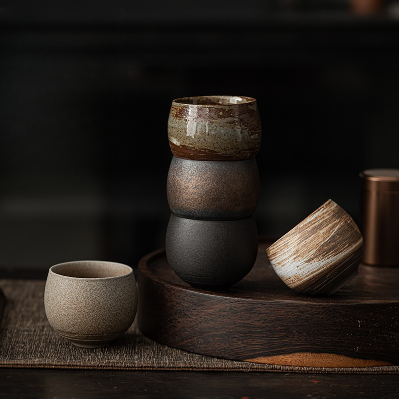 Kung Fu Tea Set Japanese Stone - Japanese Pottery ulasan dan harga
